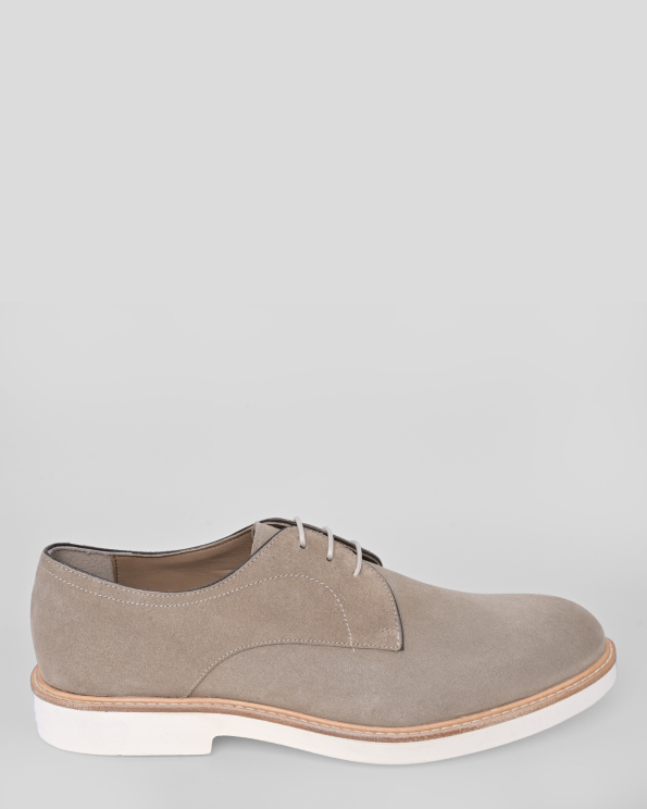 PANTOFI BEJ PIELE NABUC