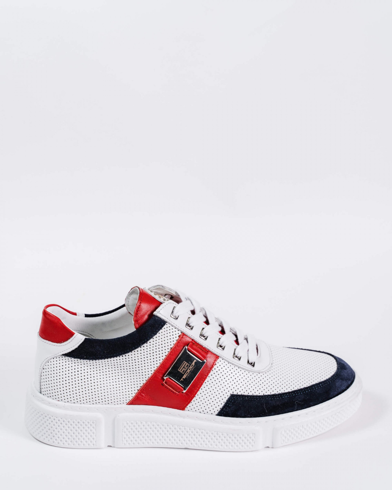 SNEAKERS MULTICOLOR PIELE NATURALA PERFORATA 200137171889-2 01
