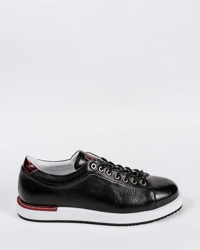 SNEAKERS NEGRI PIELE NATURALA 200146171900-2 01