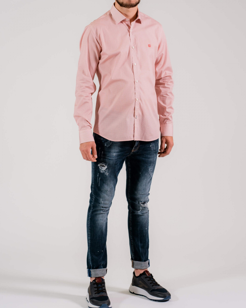 CAMASA SLIM PORTOCALIE PRINT GEOMETRIC 200105044526-4 01