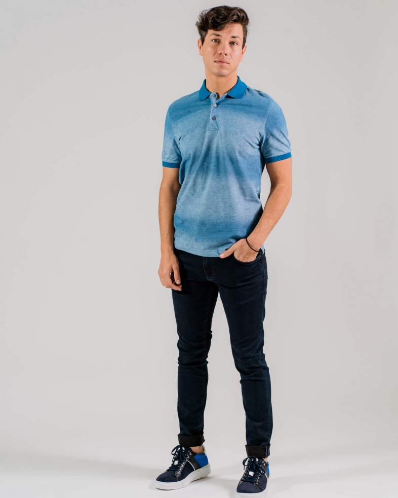 TRICOU POLO ALBASTRU PRINT FLORAL 200110131439-2 01