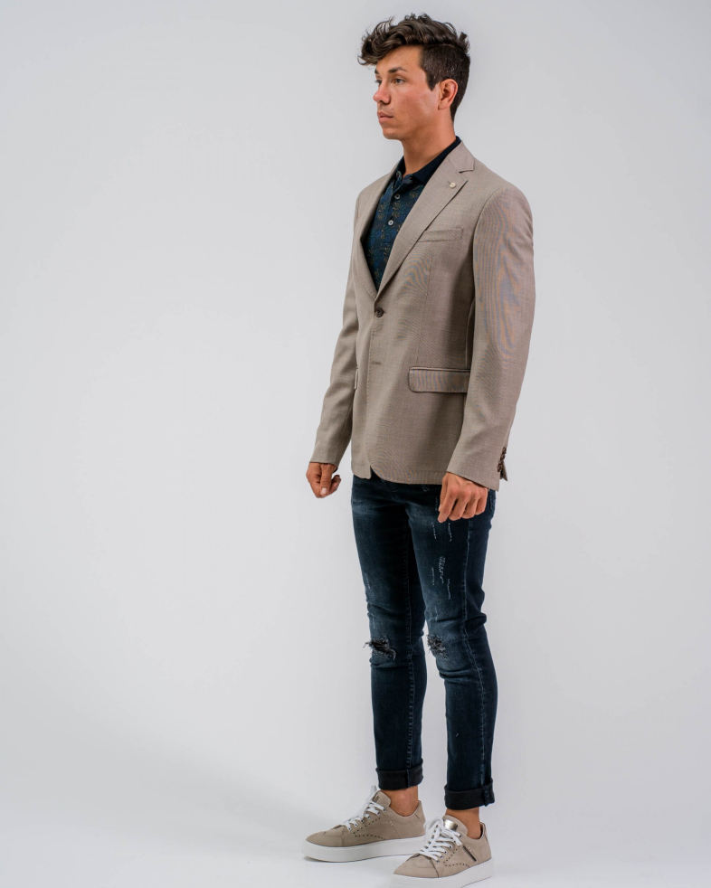 SACOU SLIM BEJ CU STRUCTURI 200139022069-2 01