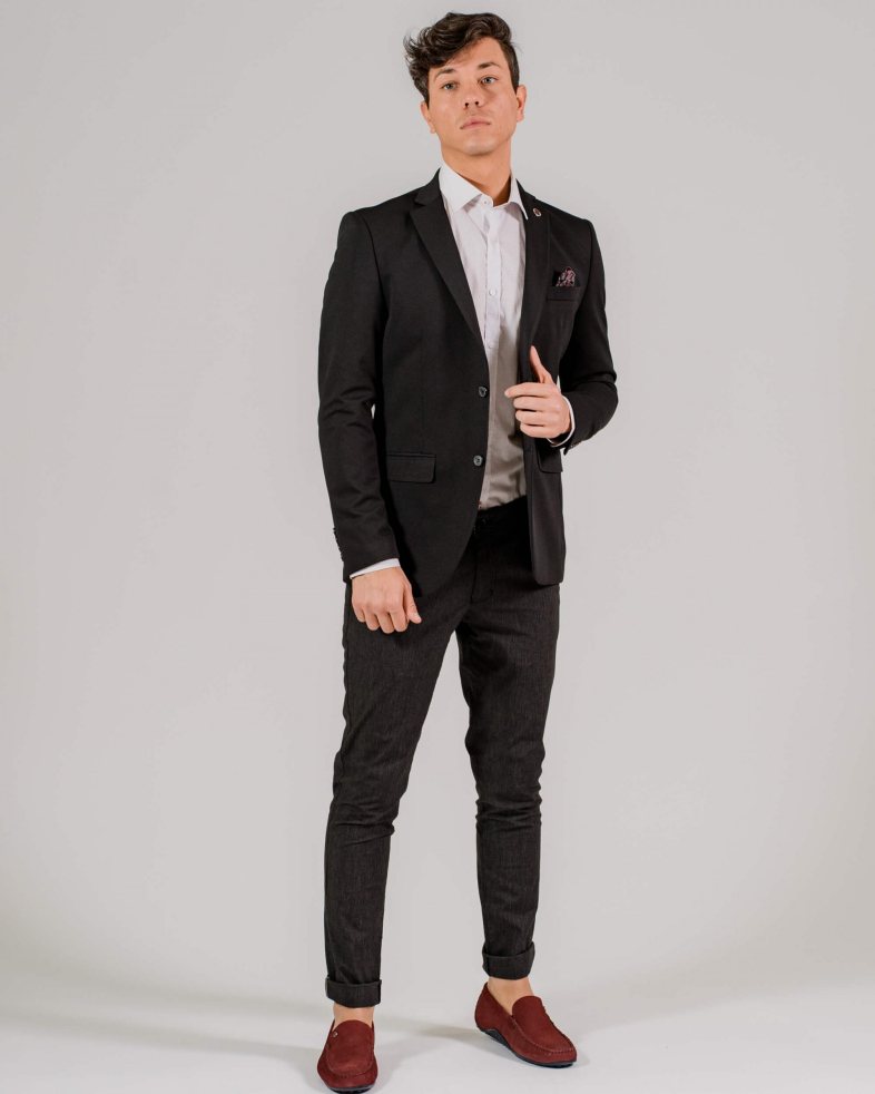 SACOU SLIM NEGRU CU STRUCTURI 200112022070-4 01