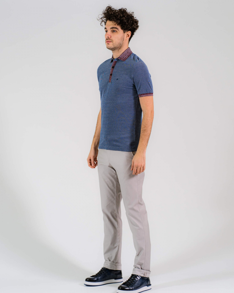 TRICOU POLO SLIM ALBASTRU 2001101314351-2 01