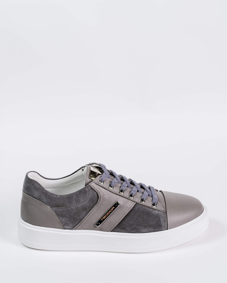 SNEAKERS GRI PIELE NATURALA 200137171891-2 01