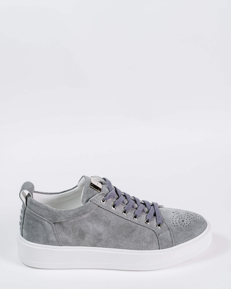 SNEAKERS GRI PIELE INTOARSA 200137171892-3 01