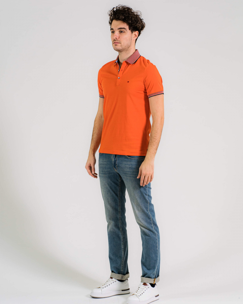 TRICOU POLO SLIM PORTOCALIU 200110131419-7 01