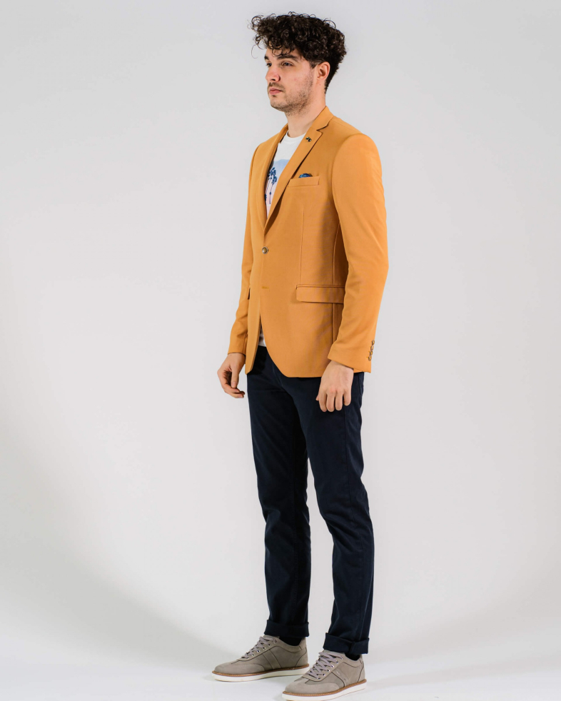 SACOU SLIM GALBEN CU STRUCTURI 200112022070-6 01