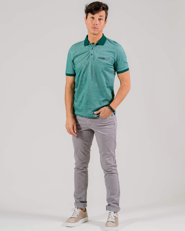 TRICOU POLO SLIM VERDE 200110131428-6 01