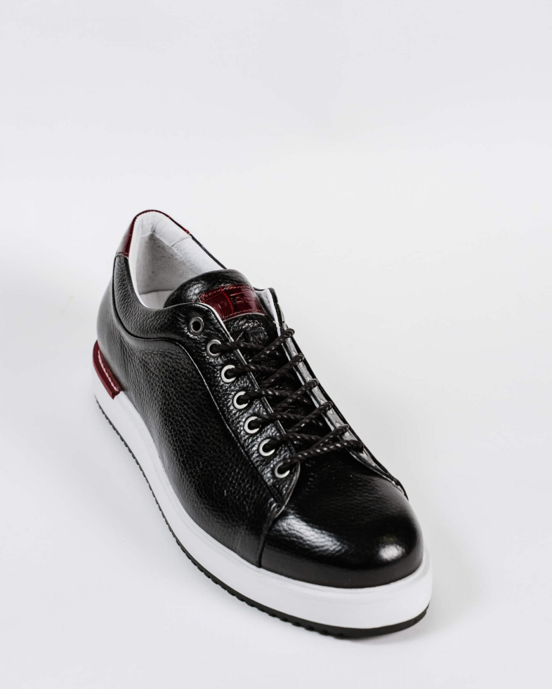 SNEAKERS NEGRI PIELE NATURALA 200146171900-2 02