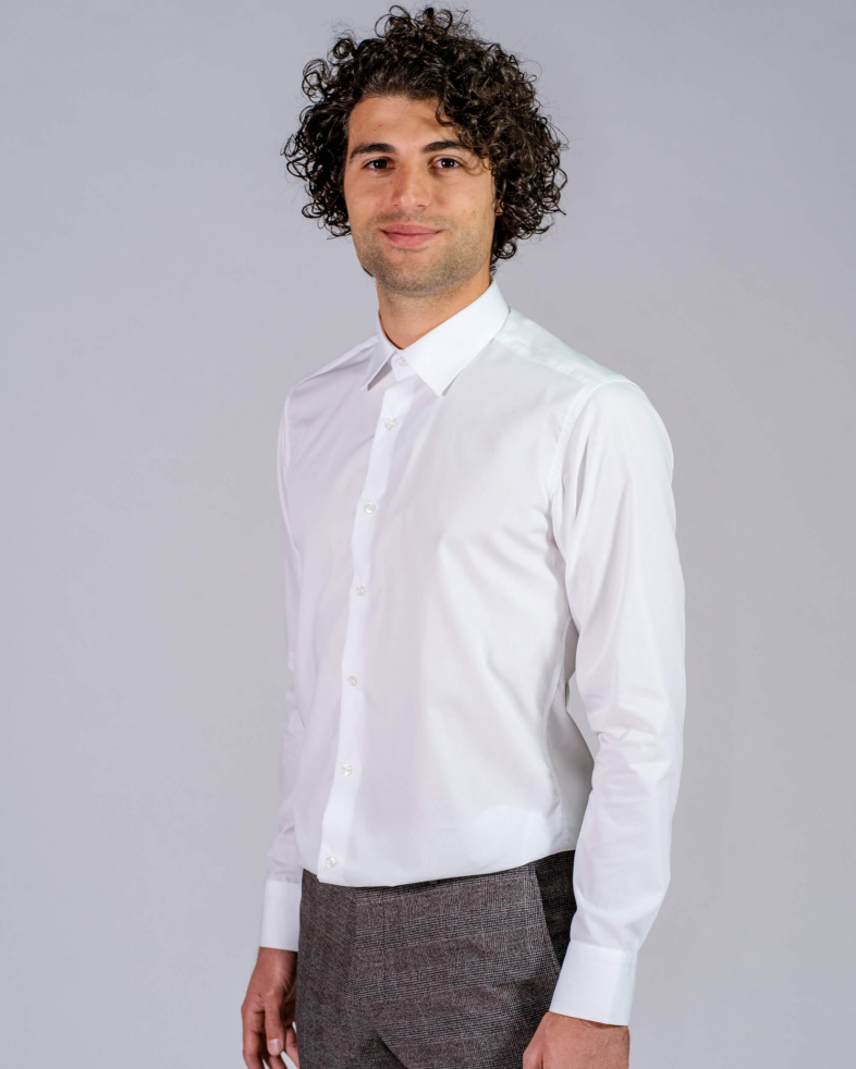 CĂMAȘĂ CLASIC POPLIN ÎN NUANTA ALBA 05044469-2 02