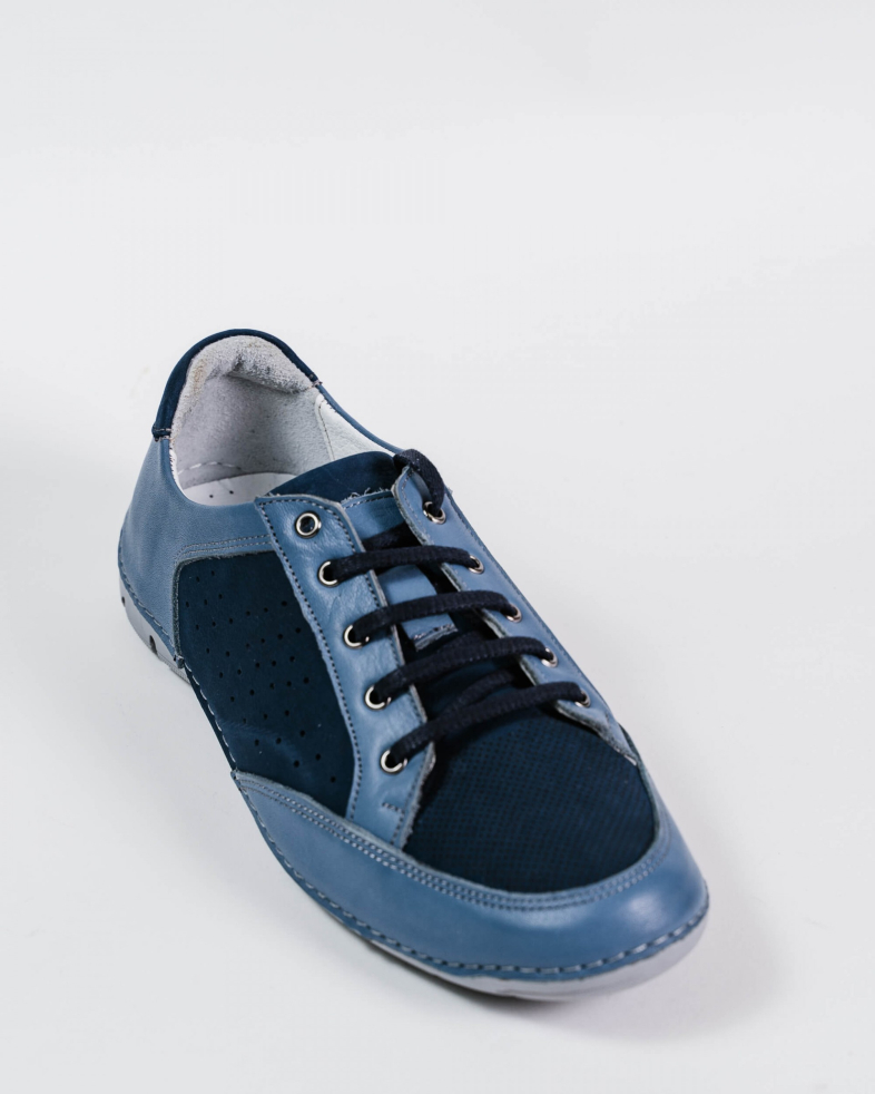PANTOFI ALBASTRI PIELE NATURALA 200136171886-2 02