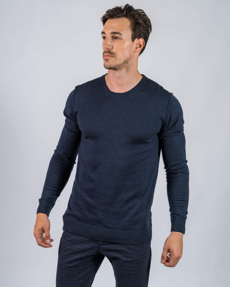 PULOVER BLEUMARIN GULER ROTUND 210241055079-4 02