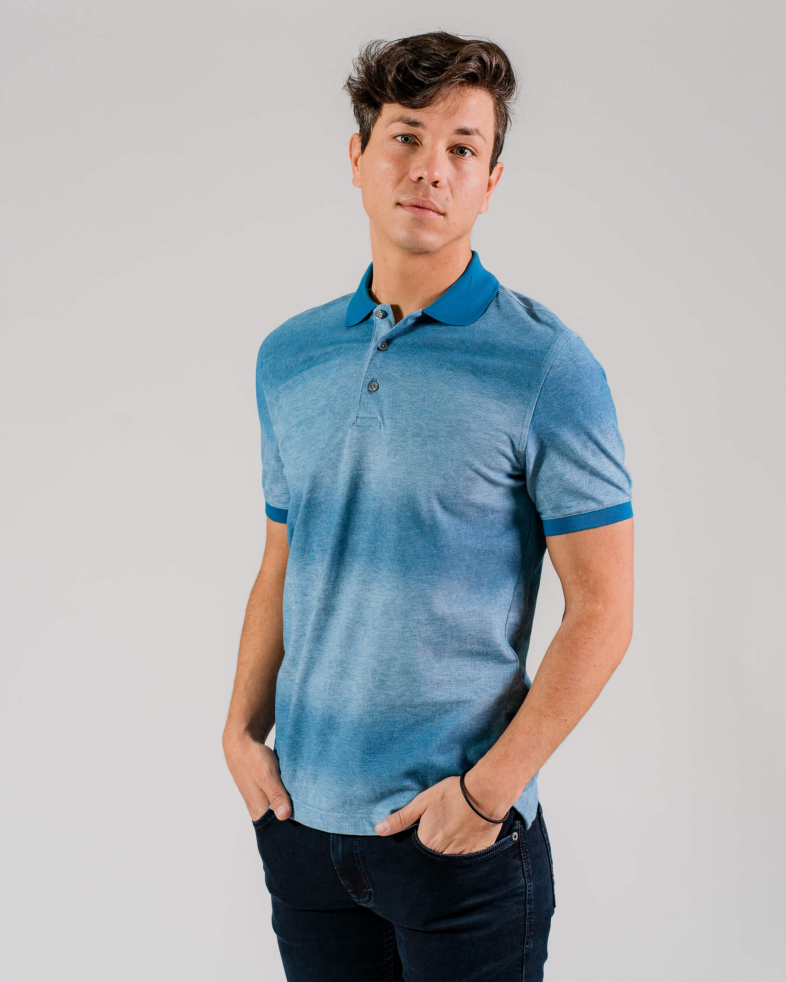 TRICOU POLO ALBASTRU PRINT FLORAL 200110131439-2 02