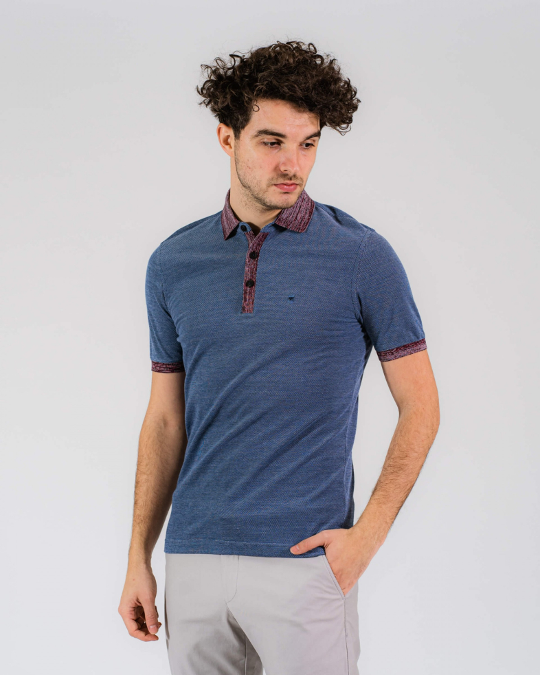 TRICOU POLO SLIM ALBASTRU 2001101314351-2 02