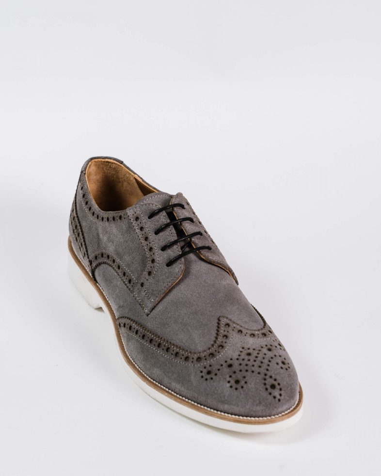 PANTOFI GRI PIELE INTOARSA 200147171898-2 02