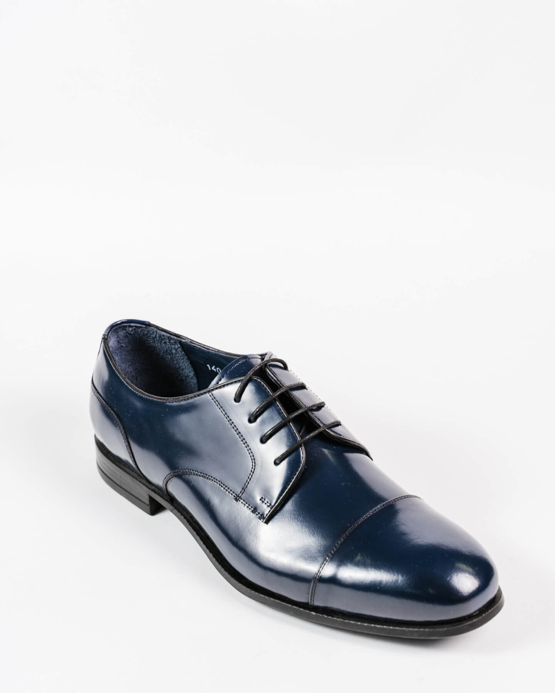 PANTOFI CEREMONIE ALBASTRI PIELE NATURALA 200147171877-2 02