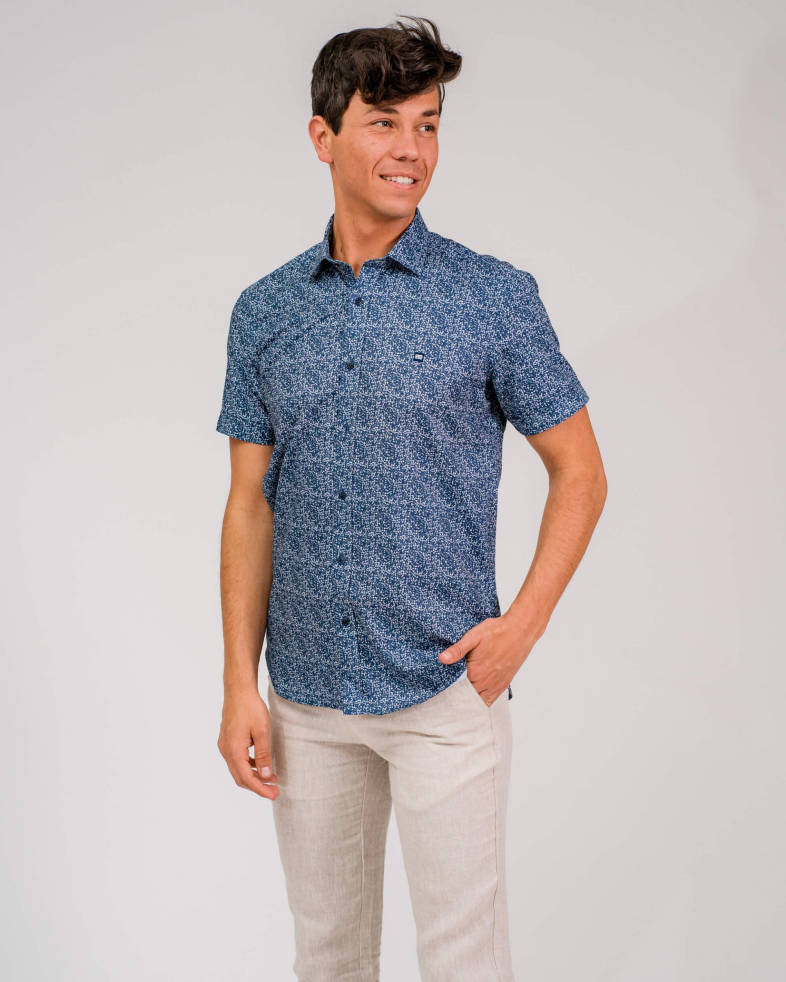 CAMASA SLIM BLEUMARIN PRINT GEOMETRIC 200105044574-3 02