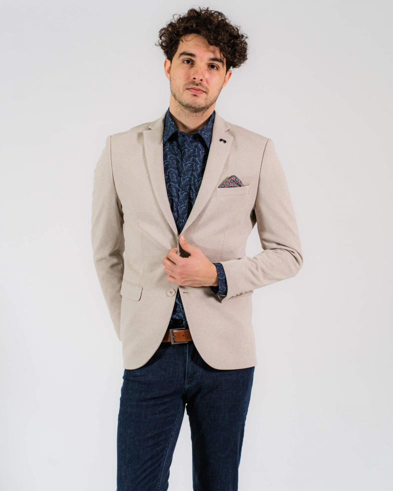 SACOU SLIM BEJ CU STRUCTURI 200112022071-2 02