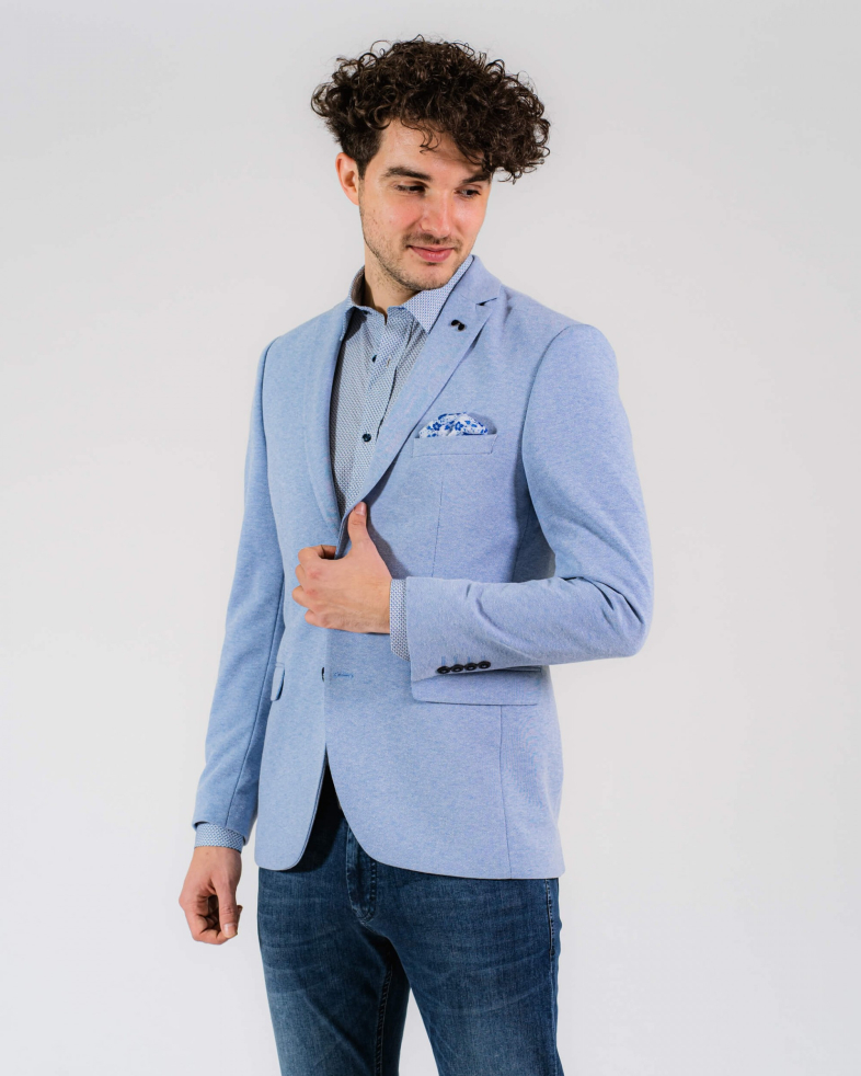 SACOU SLIM BLEU CU STUCTURI 200112022071-7 02