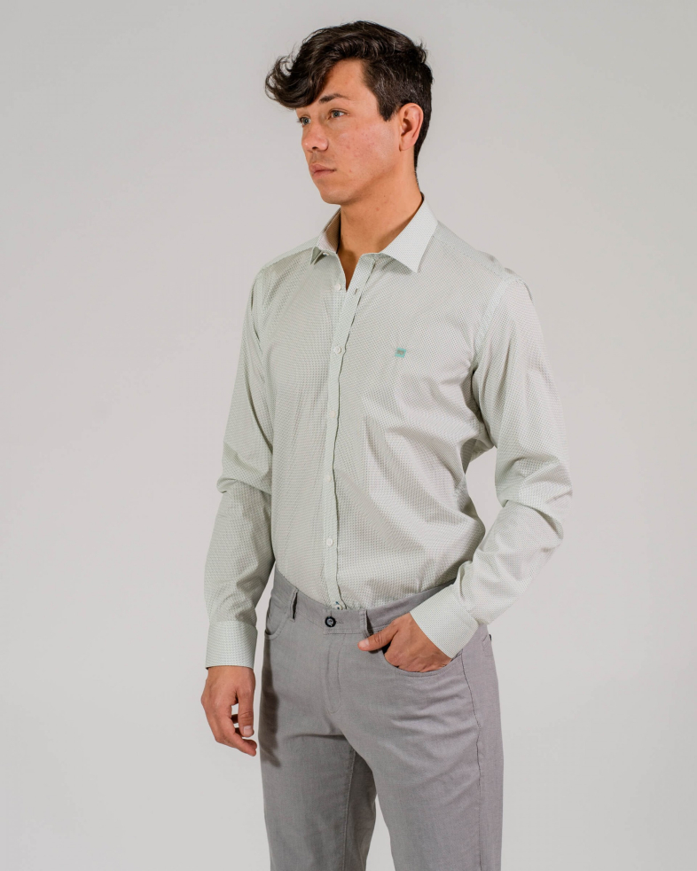 CAMASA SLIM VERDE PRINT GEOMETRIC 200105044526-1 02