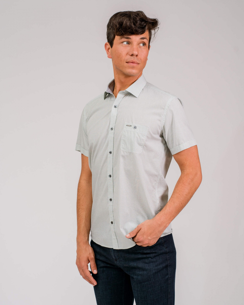 CAMASA SLIM VERDE PRINT GEOMETRIC 200105044565-4 01