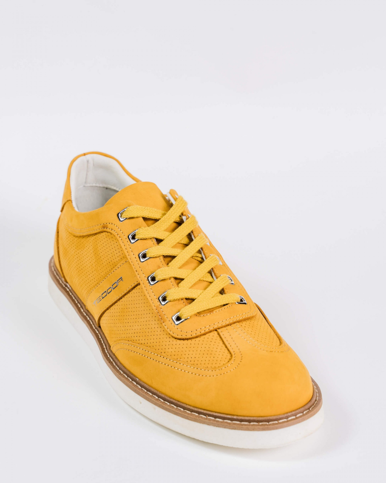 SNEAKERS GALBENI PIELE INTOARSA 200137171894-4 02