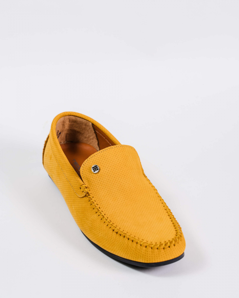 MOCASINI GALBENI PIELE INTOARSA 200137171907-7 02