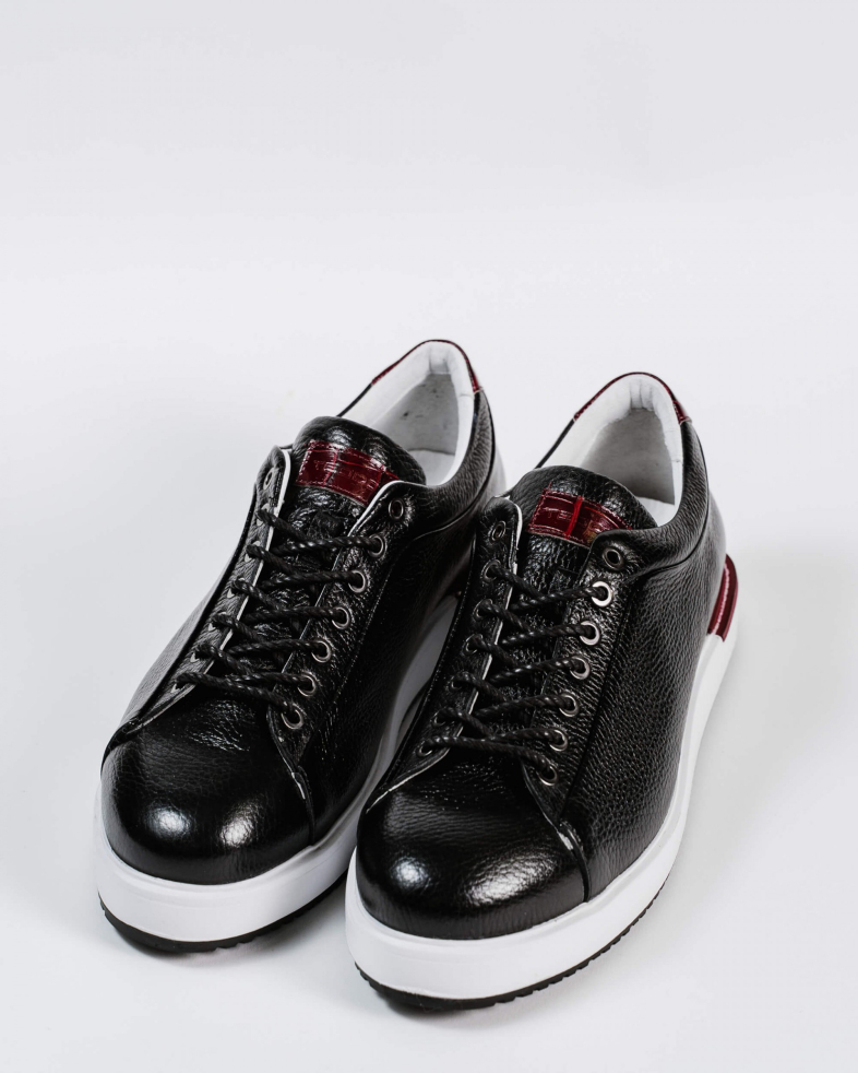 SNEAKERS NEGRI PIELE NATURALA 200146171900-2 03