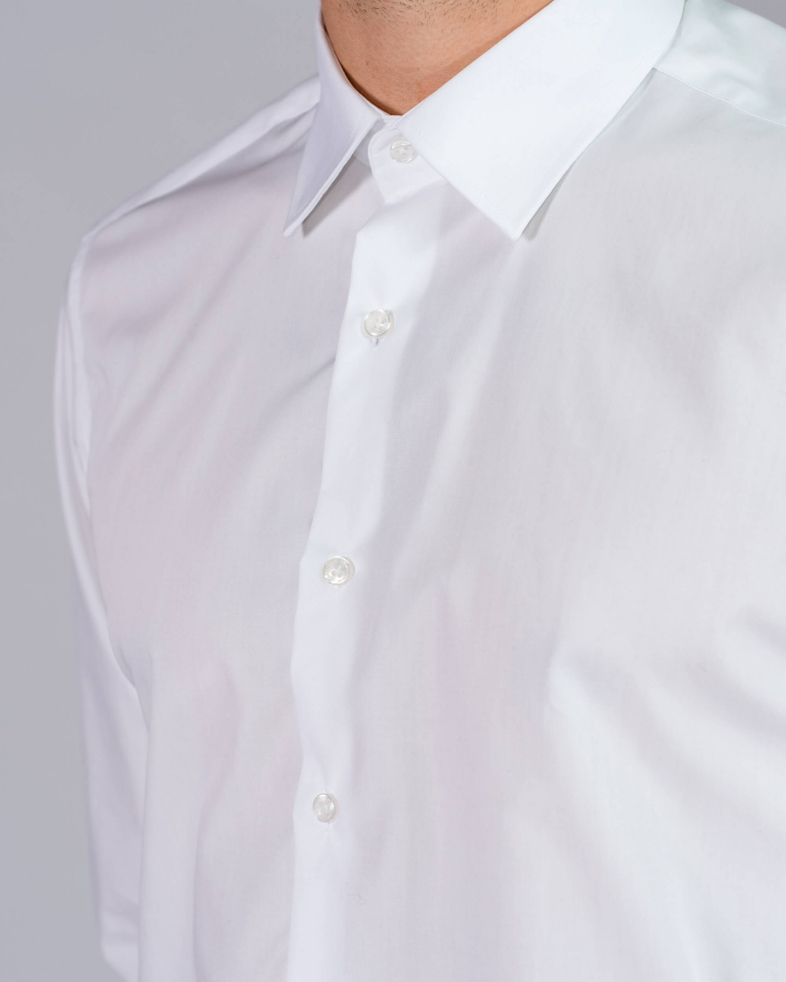 CĂMAȘĂ CLASIC POPLIN ÎN NUANTA ALBA 05044469-2 03