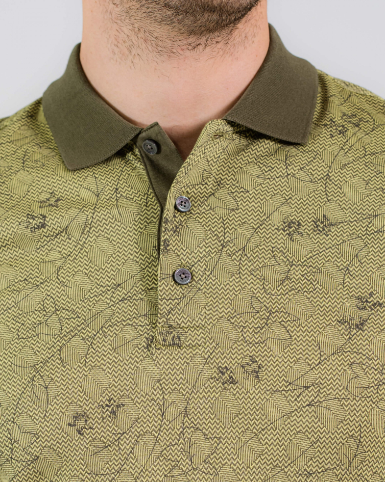 TRICOU POLO VERDE PRINT FLORAL 200110131440-3 03