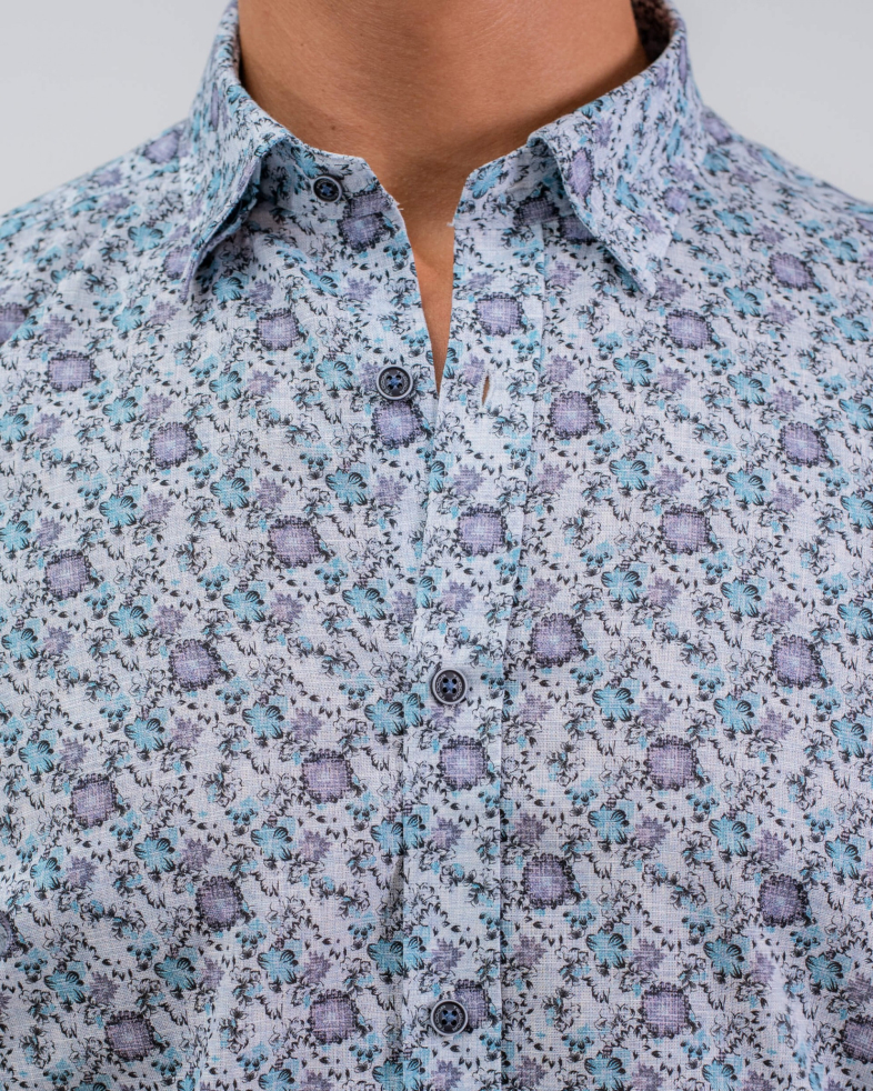 CAMASA SLIM ALBASTRA PRINT FLORAL 210105044548-4 03