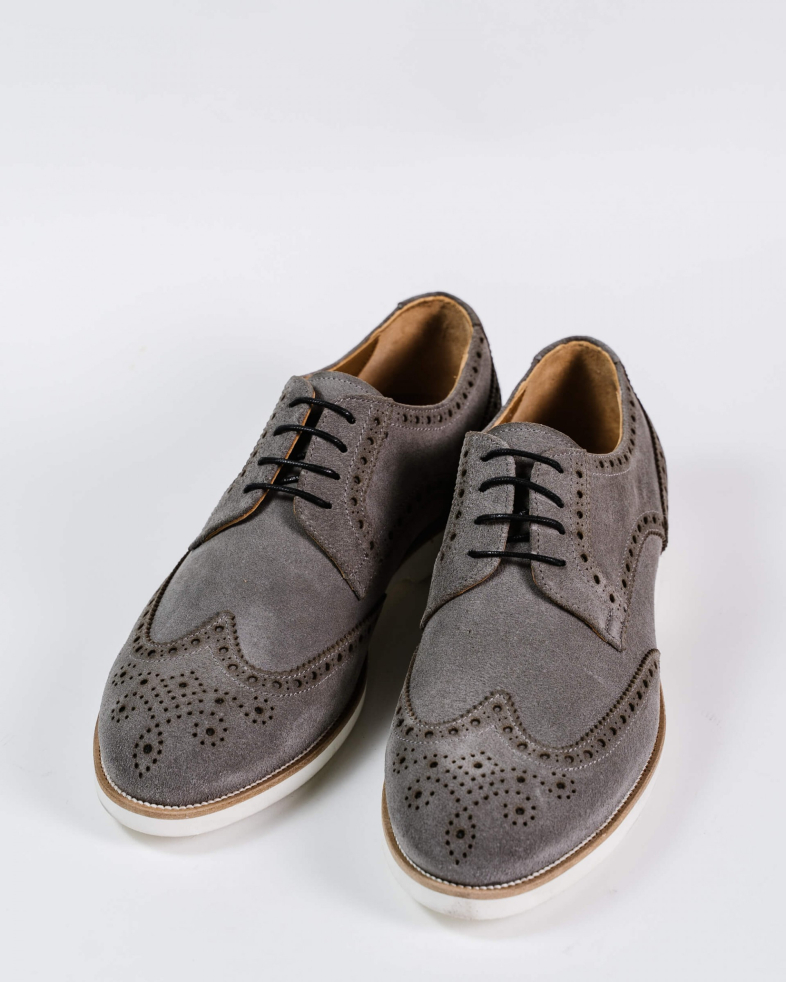 PANTOFI GRI PIELE INTOARSA 200147171898-2 03