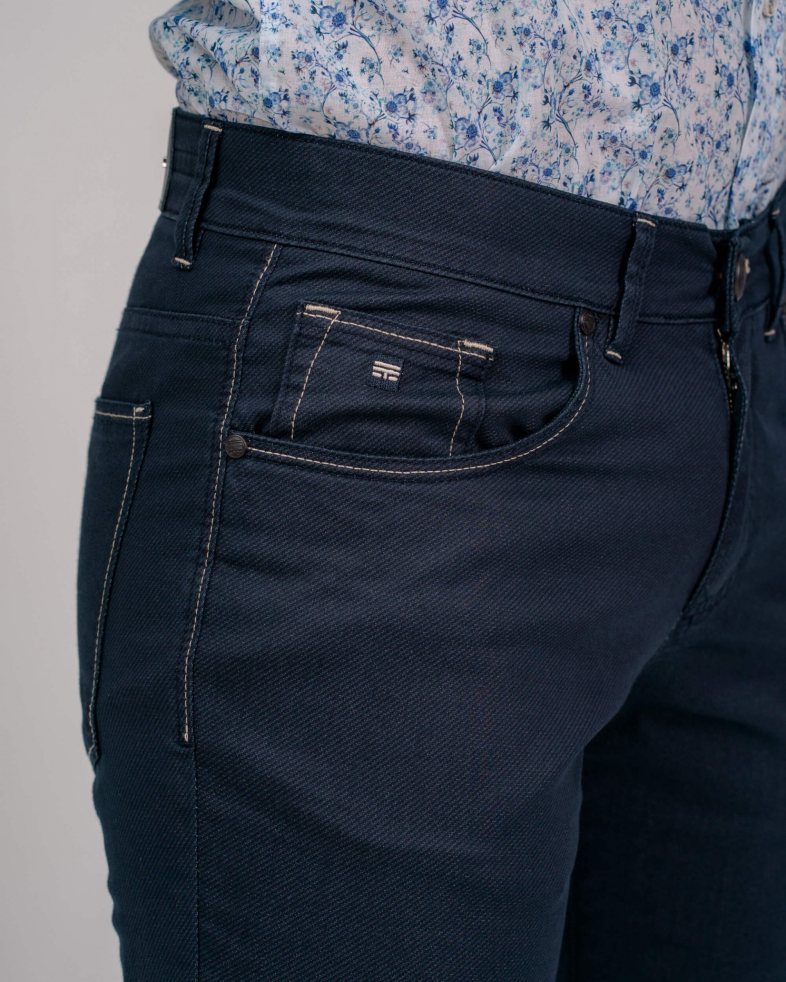 PANTALONI SLIM ALBASTRI 210113088243-3 03