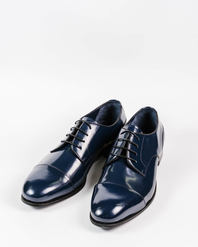 PANTOFI CEREMONIE ALBASTRI PIELE NATURALA 200147171877-2 03