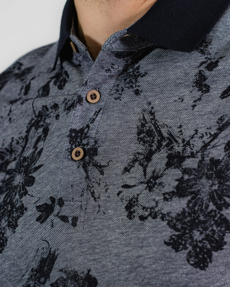TRICOU POLO BLEUMARIN PRINT FLORAL 200110131423-2 03