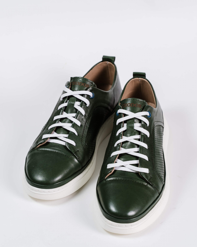SNEAKERS VERZI PIELE NATURALA 200136171887-4 03