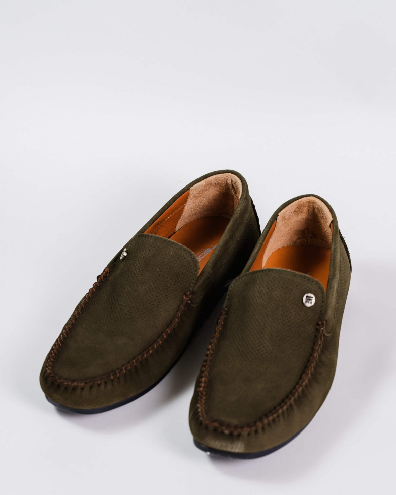 MOCASINI VERZI PIELE INTOARSA 200137171907-6 03