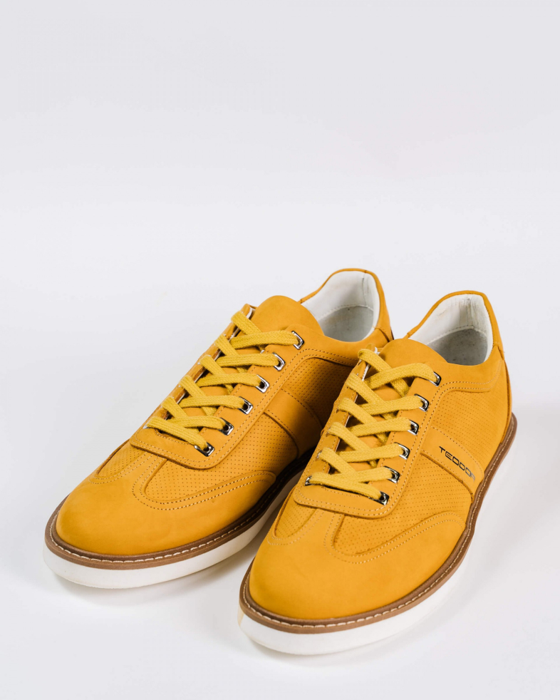 SNEAKERS GALBENI PIELE INTOARSA 200137171894-4 03