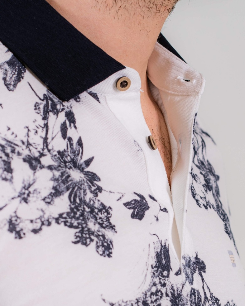 TRICOU POLO ALB PRINT FLORAL 200110131423-1 04