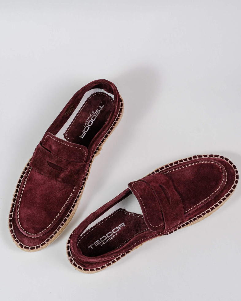 ESPADRILE BORDO PIELE INTOARSA 200146171906-3 04