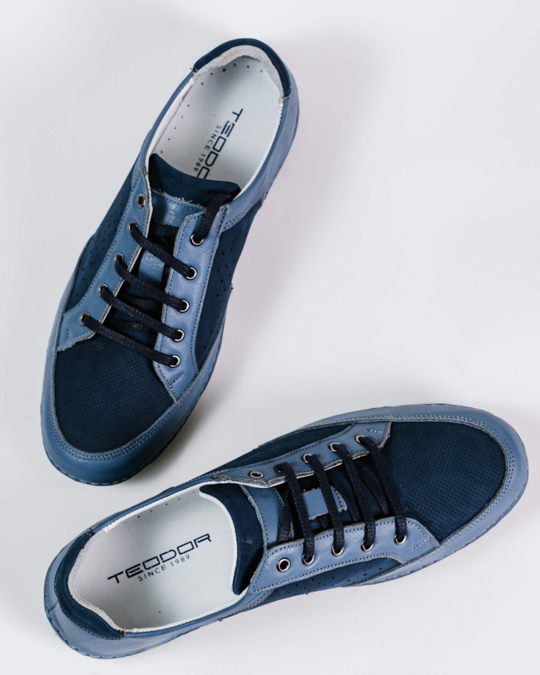 PANTOFI ALBASTRI PIELE NATURALA 200136171886-2 04