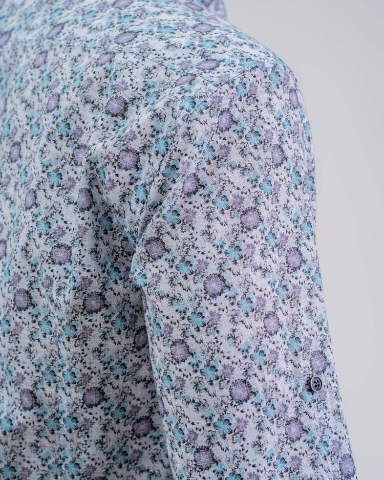CAMASA SLIM ALBASTRA PRINT FLORAL 210105044548-4 04