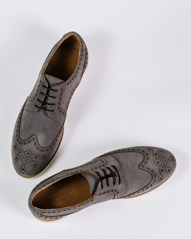 PANTOFI GRI PIELE INTOARSA 200147171898-2 04