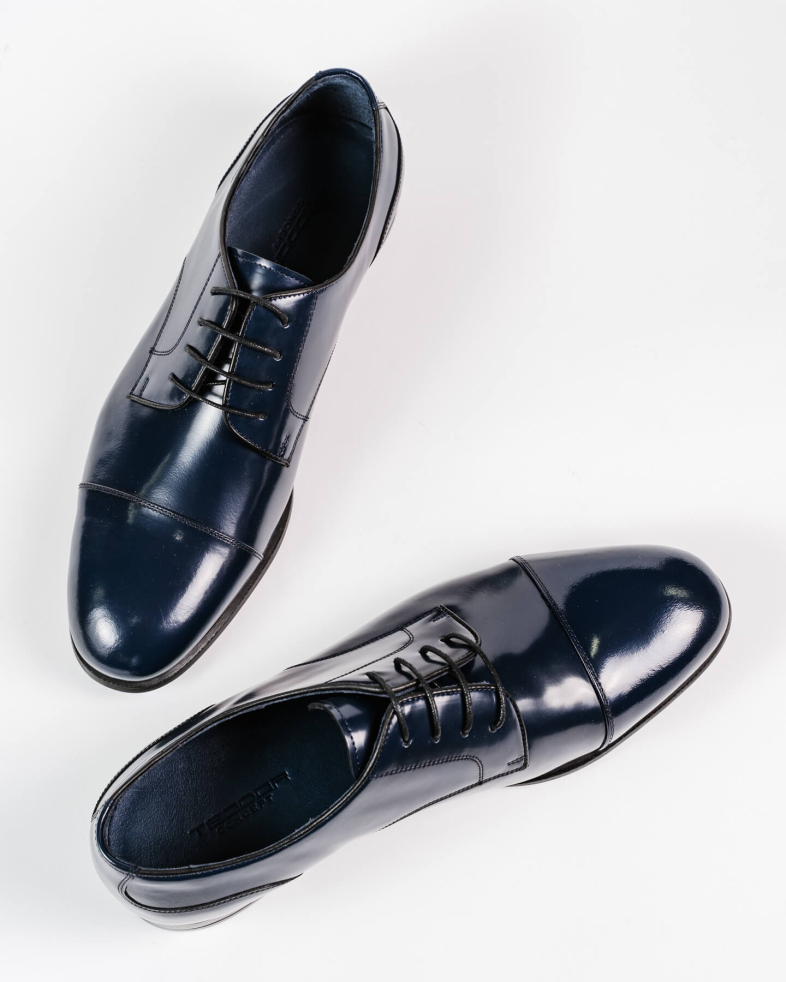 PANTOFI CEREMONIE ALBASTRI PIELE NATURALA 200147171877-2 04