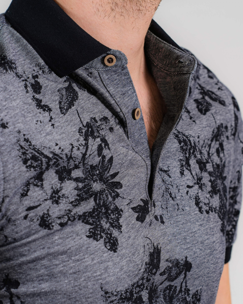 TRICOU POLO BLEUMARIN PRINT FLORAL 200110131423-2 04