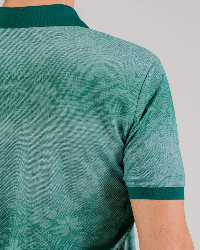 TRICOU POLO VERDE PRINT FLORAL 200110131439-3 04