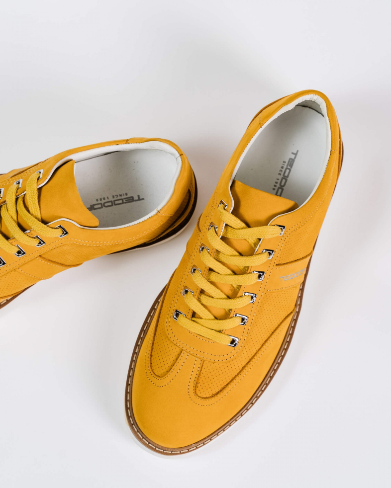 SNEAKERS GALBENI PIELE INTOARSA 200137171894-4 04