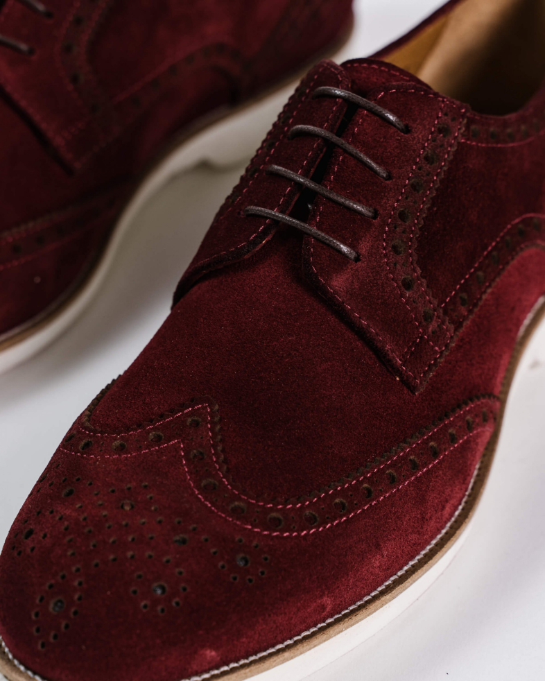 PANTOFI BORDO PIELE INTOARSA 200147171898-3 05