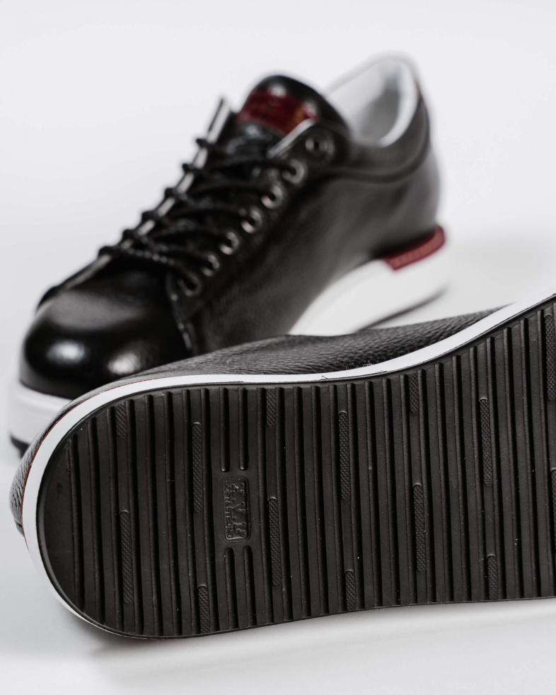 SNEAKERS NEGRI PIELE NATURALA 200146171900-2 05